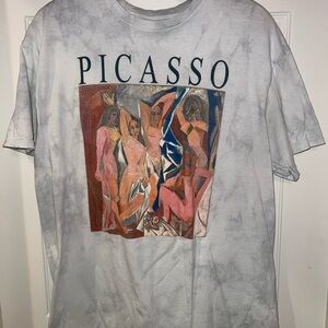 Tie-Dyed Picasso Nudes Men's T-Shirt Size Medium